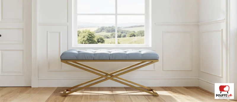 Handcrafted pouffes and ottomans are expressions of personal style and craftsmanship that enhance home decor