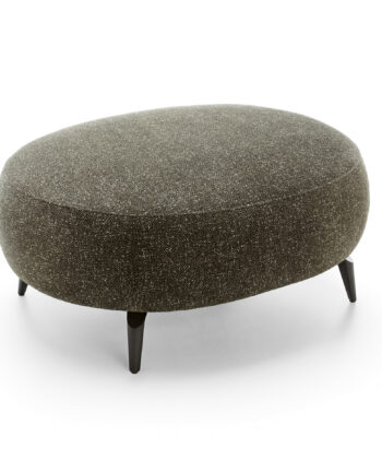 Verona Luxury Oval Pouffe – Large Bouclé Living Room Ottoman 100x80cm