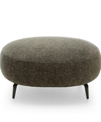 Verona Luxury Oval Pouffe – Large Bouclé Living Room Ottoman 100x80cm