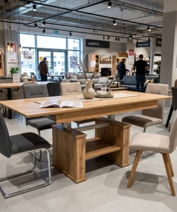 Varis Lift-Top Extendable Coffee Table – Wotan Oak Finish | Premium Laminated Timber | 120-160 × 70 × 58-76 cm