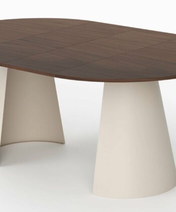 Avalon Round Extendable Dining Table (Ø 100cm & Ø 120cm | Laminate, Oak Sawn Veneer, Sintered Stone)