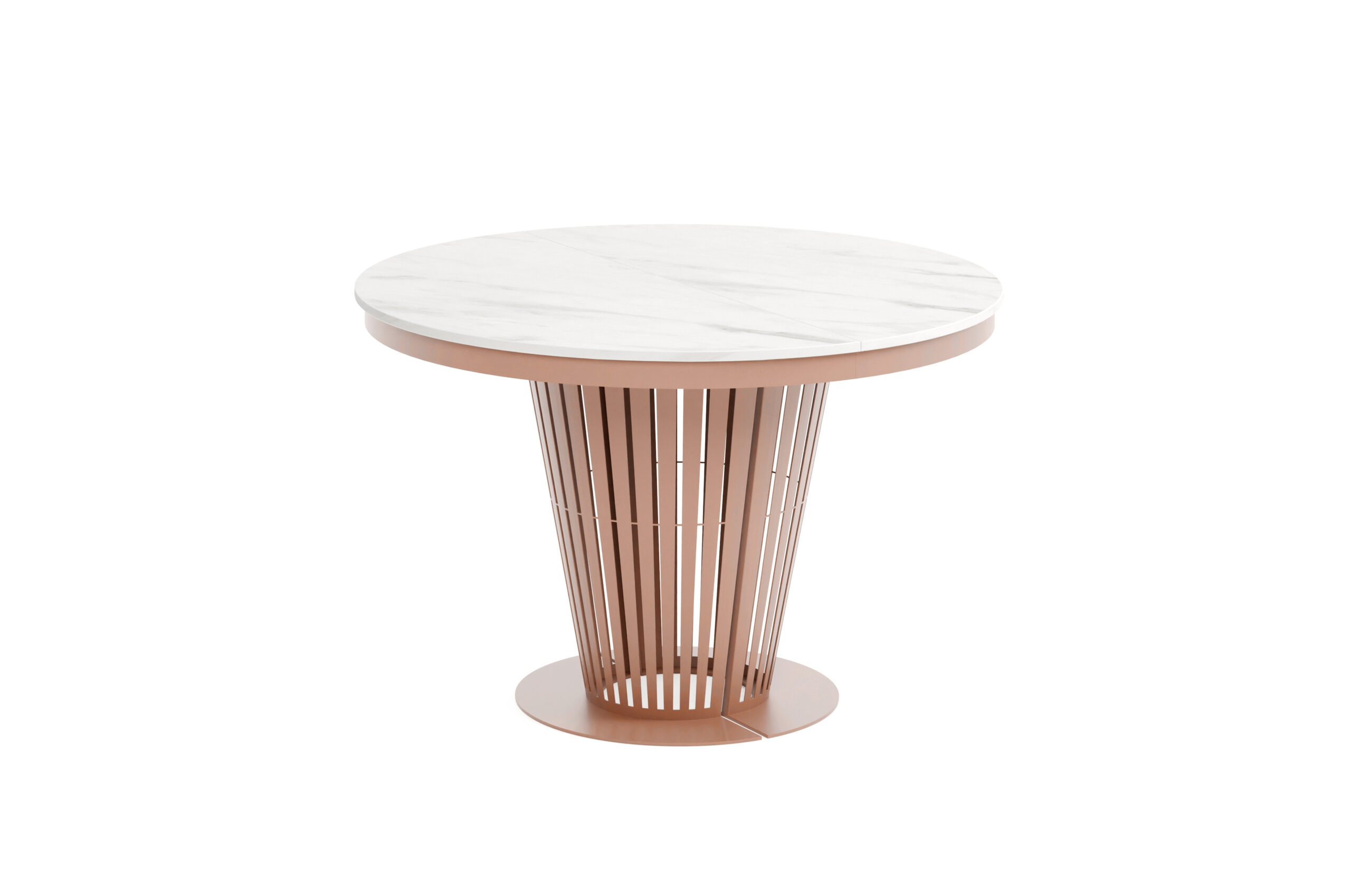 Aura Round Extendable Dining Table (Ø 100cm & Ø 120cm | Standard & Premium EGGER® Laminates)