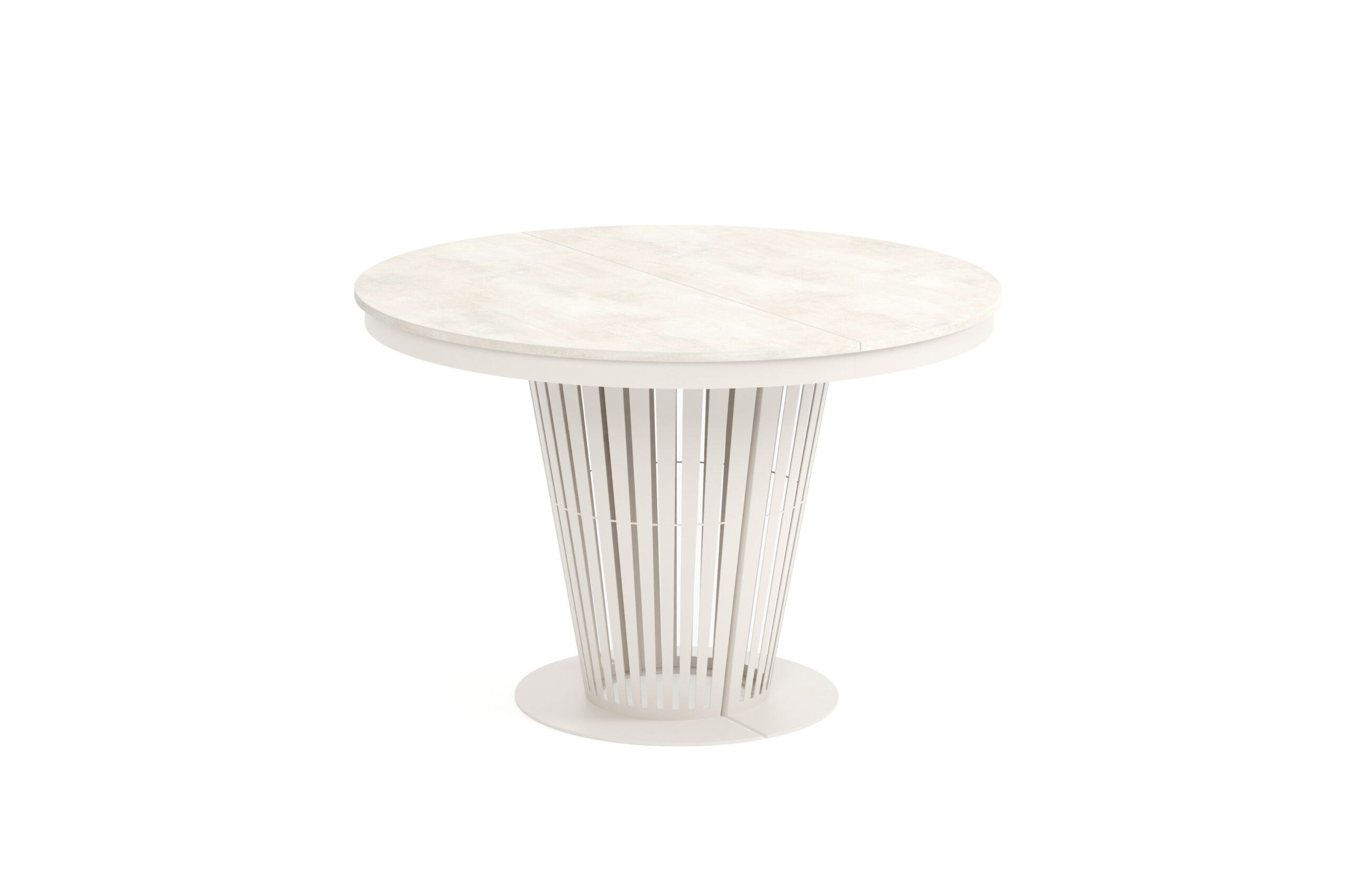 Aura Round Extendable Dining Table (Ø 100cm & Ø 120cm | Standard & Premium EGGER® Laminates)