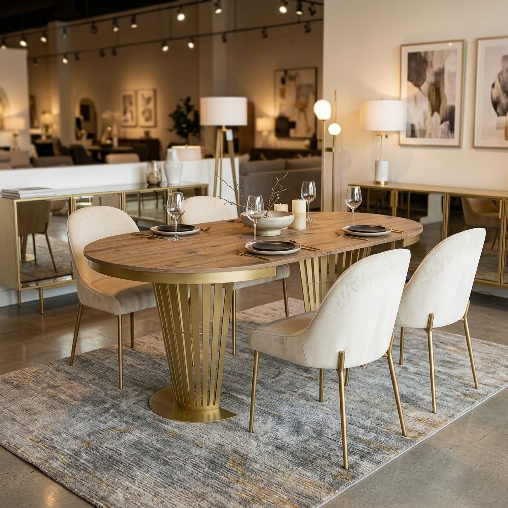 Aura Round Extendable Dining Table (Ø 100cm & Ø 120cm | Standard & Premium EGGER® Laminates)