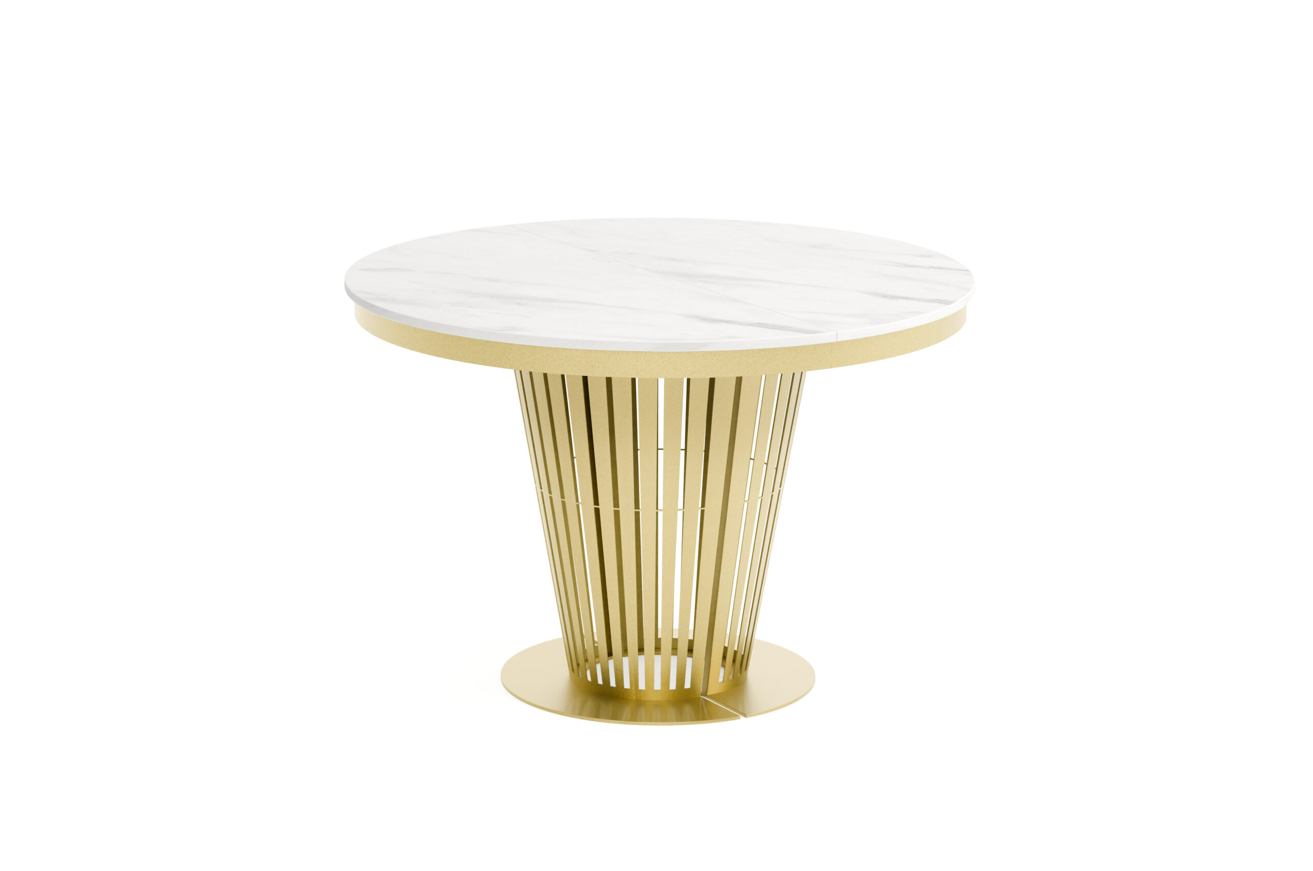 Aura Round Extendable Dining Table (Ø 100cm & Ø 120cm | Standard & Premium EGGER® Laminates)
