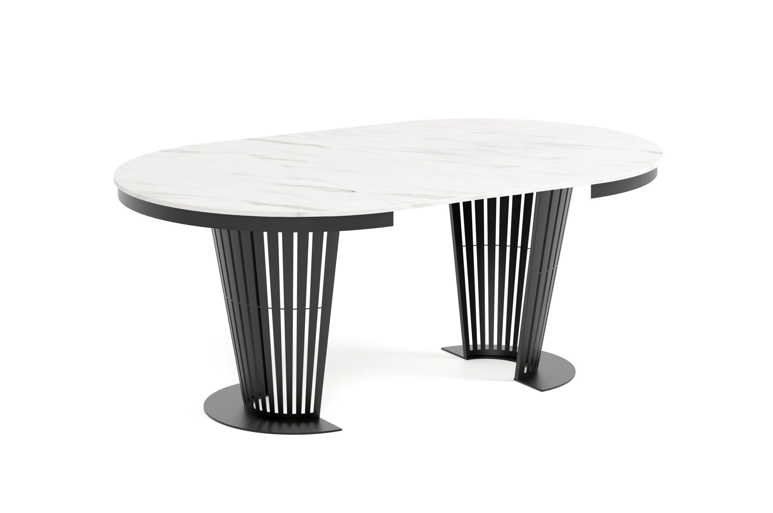 Aura Round Extendable Dining Table (Ø 100cm & Ø 120cm | Standard & Premium EGGER® Laminates)