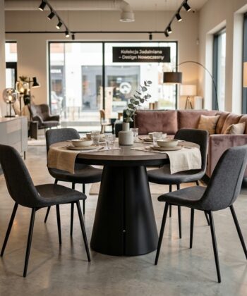 Avalon Round Extendable Dining Table (Ø 100cm & Ø 120cm | Laminate, Oak Sawn Veneer, Sintered Stone)