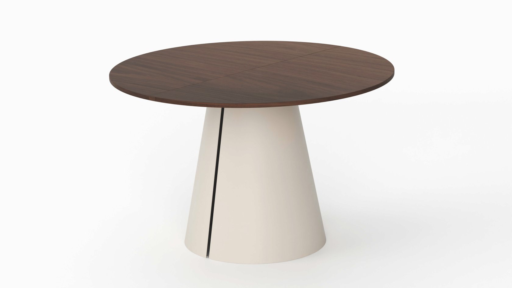 Avalon Round Extendable Dining Table (Ø 100cm & Ø 120cm | Laminate, Oak Sawn Veneer, Sintered Stone)