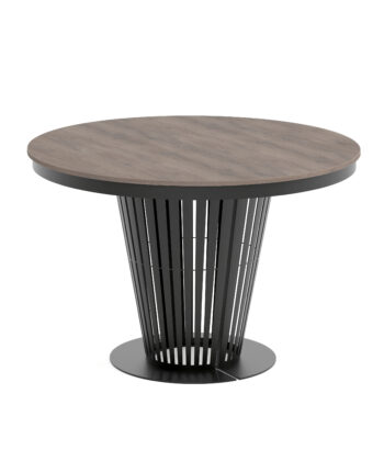 Aura Round Extendable Dining Table (Ø 100cm & Ø 120cm | Standard & Premium EGGER® Laminates)