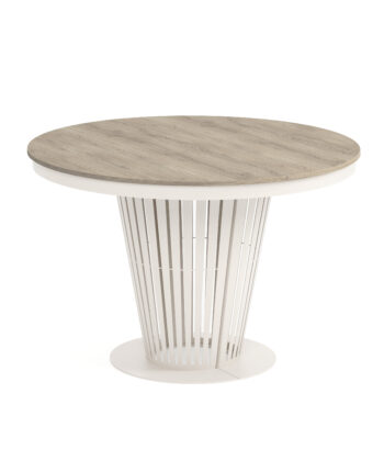 Aura Round Extendable Dining Table (Ø 100cm & Ø 120cm | Standard & Premium EGGER® Laminates)