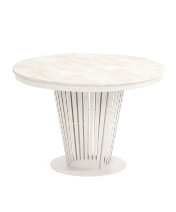 Aura Round Extendable Dining Table (Ø 100cm & Ø 120cm | Standard & Premium EGGER® Laminates)