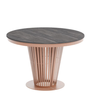 Aura Round Extendable Dining Table (Ø 100cm & Ø 120cm | Standard & Premium EGGER® Laminates)