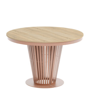 Aura Round Extendable Dining Table (Ø 100cm & Ø 120cm | Standard & Premium EGGER® Laminates)
