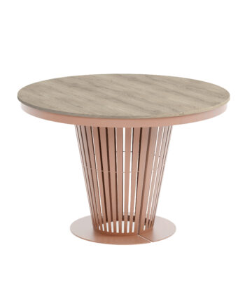 Aura Round Extendable Dining Table (Ø 100cm & Ø 120cm | Standard & Premium EGGER® Laminates)