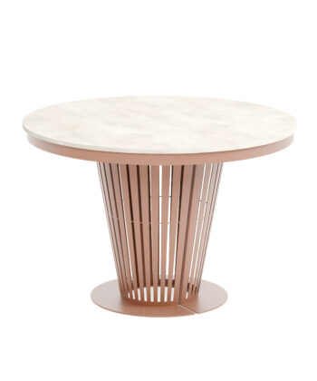 Aura Round Extendable Dining Table (Ø 100cm & Ø 120cm | Standard & Premium EGGER® Laminates)
