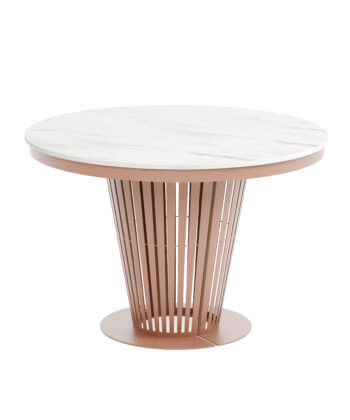 Aura Round Extendable Dining Table (Ø 100cm & Ø 120cm | Standard & Premium EGGER® Laminates)
