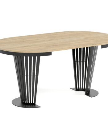 Aura Round Extendable Dining Table (Ø 100cm & Ø 120cm | Standard & Premium EGGER® Laminates)