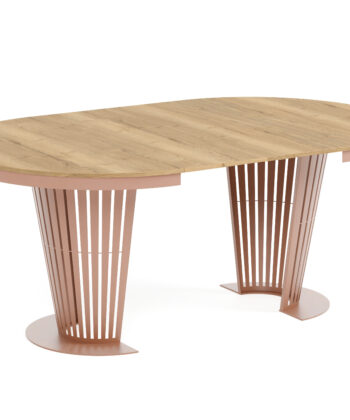 Aura Round Extendable Dining Table (Ø 100cm & Ø 120cm | Standard & Premium EGGER® Laminates)