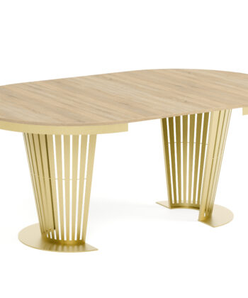 Aura Round Extendable Dining Table (Ø 100cm & Ø 120cm | Standard & Premium EGGER® Laminates)