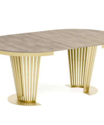 Aura Round Extendable Dining Table (Ø 100cm & Ø 120cm | Standard & Premium EGGER® Laminates)