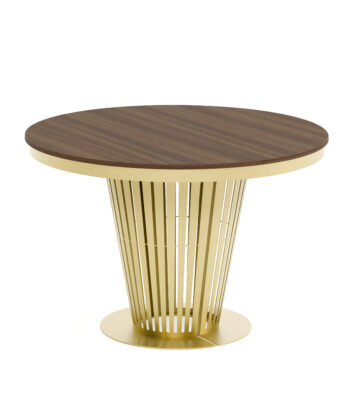 Aura Round Extendable Dining Table (Ø 100cm & Ø 120cm | Standard & Premium EGGER® Laminates)