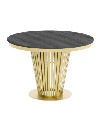 Aura Round Extendable Dining Table (Ø 100cm & Ø 120cm | Standard & Premium EGGER® Laminates)
