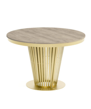 Aura Round Extendable Dining Table (Ø 100cm & Ø 120cm | Standard & Premium EGGER® Laminates)