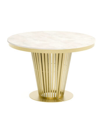 Aura Round Extendable Dining Table (Ø 100cm & Ø 120cm | Standard & Premium EGGER® Laminates)