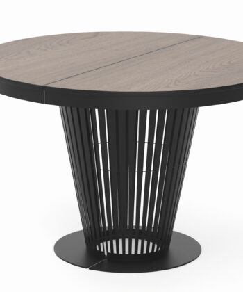 Aura Round Extendable Dining Table (Ø 100cm & Ø 120cm | Standard & Premium EGGER® Laminates)