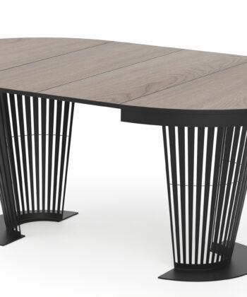 Aura Round Extendable Dining Table (Ø 100cm & Ø 120cm | Standard & Premium EGGER® Laminates)