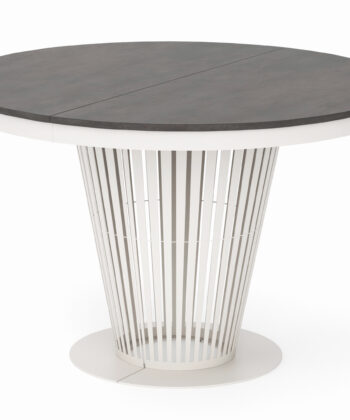 Aura Round Extendable Dining Table (Ø 100cm & Ø 120cm | Standard & Premium EGGER® Laminates)