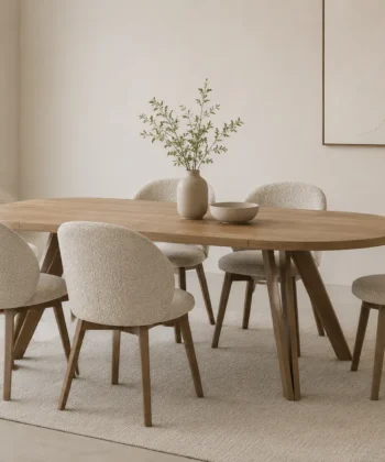 Handcrafted bespoke wood furniture piece in an Irish home