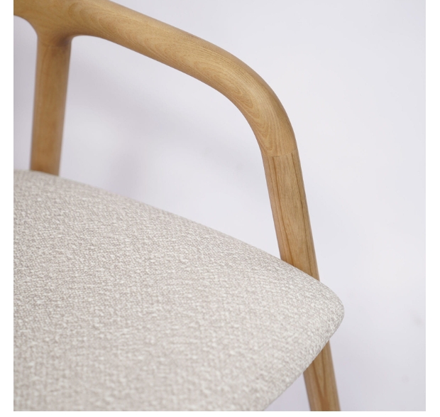 Kora Solid European Ash Armchair – Custom Wood Stains & Upholstery