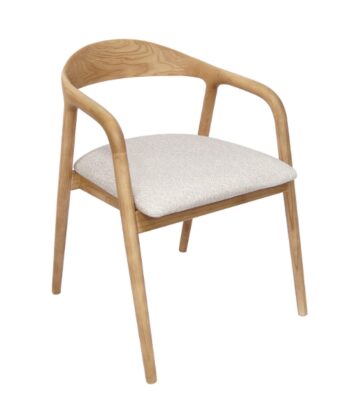 Kora Solid European Ash Armchair &ndash; Custom Wood Stains & Upholstery