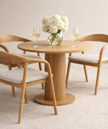 Kora Solid European Ash Armchair – Custom Wood Stains & Upholstery