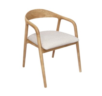 Kora Solid European Ash Armchair – Custom Wood Stains & Upholstery