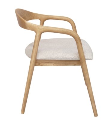 Kora Solid European Ash Armchair – Custom Wood Stains & Upholstery