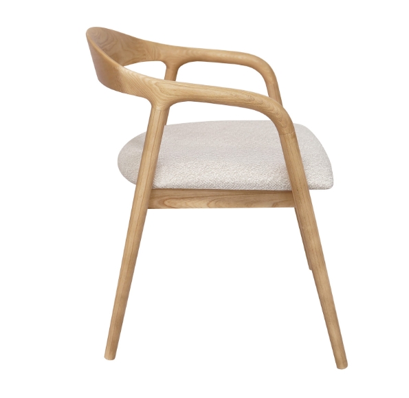 Kora Solid European Ash Armchair – Custom Wood Stains & Upholstery