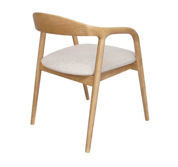 Kora Solid European Ash Armchair – Custom Wood Stains & Upholstery