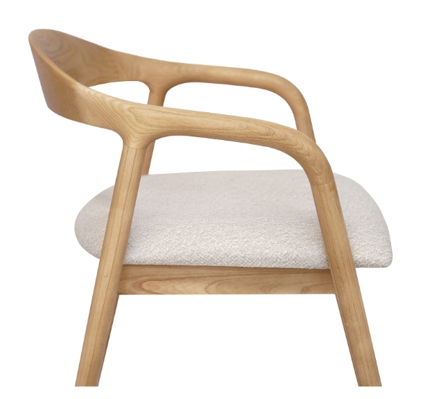 Kora Solid European Ash Armchair – Custom Wood Stains & Upholstery