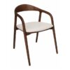 Solis Solid European Ash Armchair – Lagos Walnut Finish