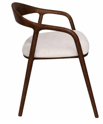 Solis Solid European Ash Armchair – Lagos Walnut Finish