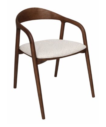 Solis Solid European Ash Armchair &ndash; Lagos Walnut Finish