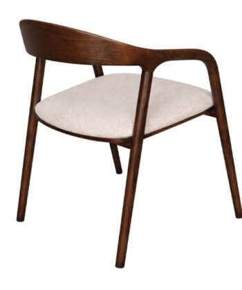 Solis Solid European Ash Armchair – Lagos Walnut Finish