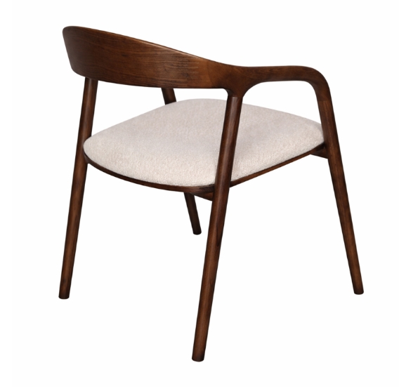 Solis Solid European Ash Armchair – Lagos Walnut Finish