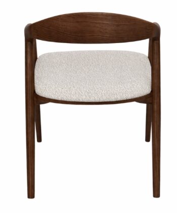 Solis Solid European Ash Armchair – Lagos Walnut Finish