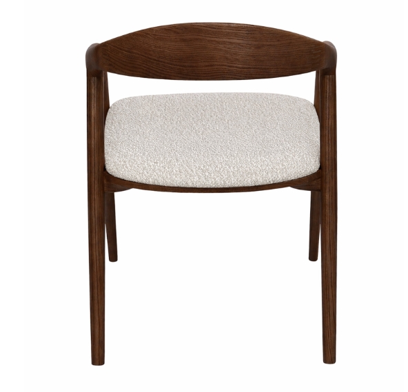 Solis Solid European Ash Armchair – Lagos Walnut Finish