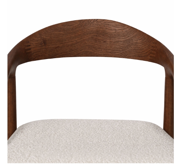Solis Solid European Ash Armchair – Lagos Walnut Finish