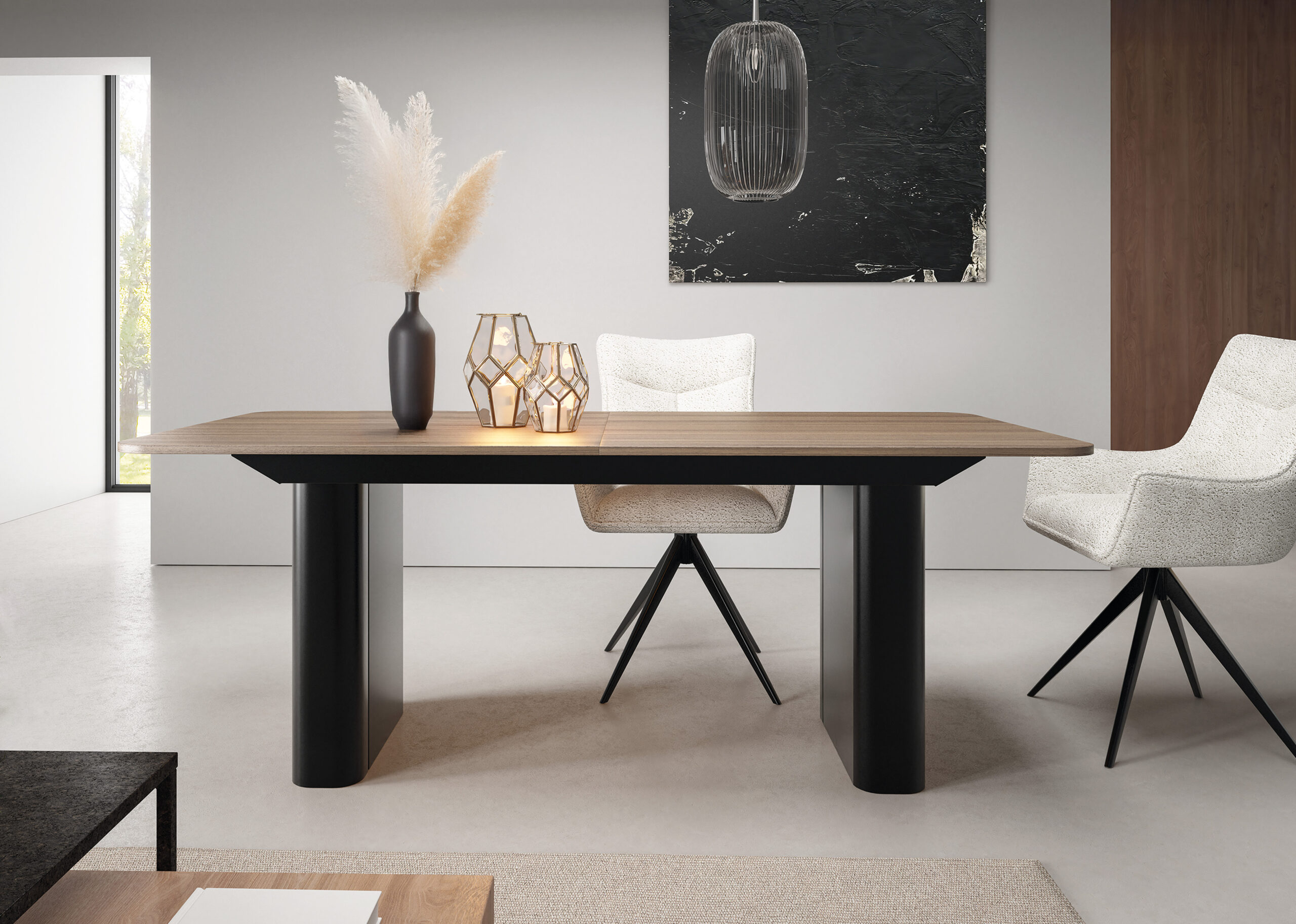 VORTEX Rectangular Butterfly Extendable Dining Table (180cm & 200cm | Standard & Premium EGGER® Laminates)