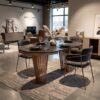 Aura Round Extendable Dining Table (Ø 100cm & Ø 120cm | Standard & Premium EGGER® Laminates)